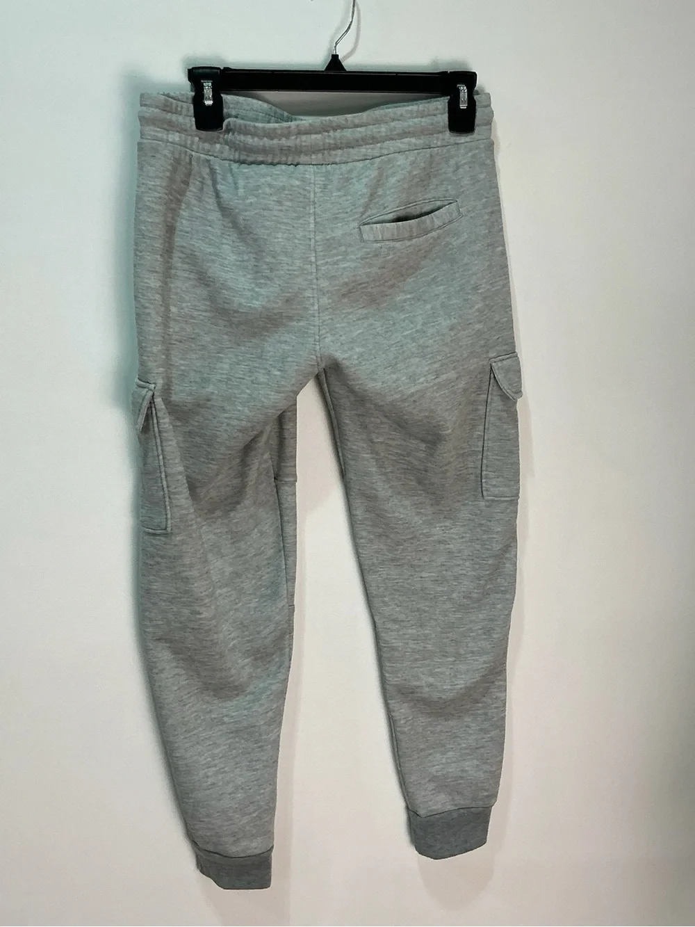 Ring of Fire Men's Light Gray Cargo Jogger Sweatpants